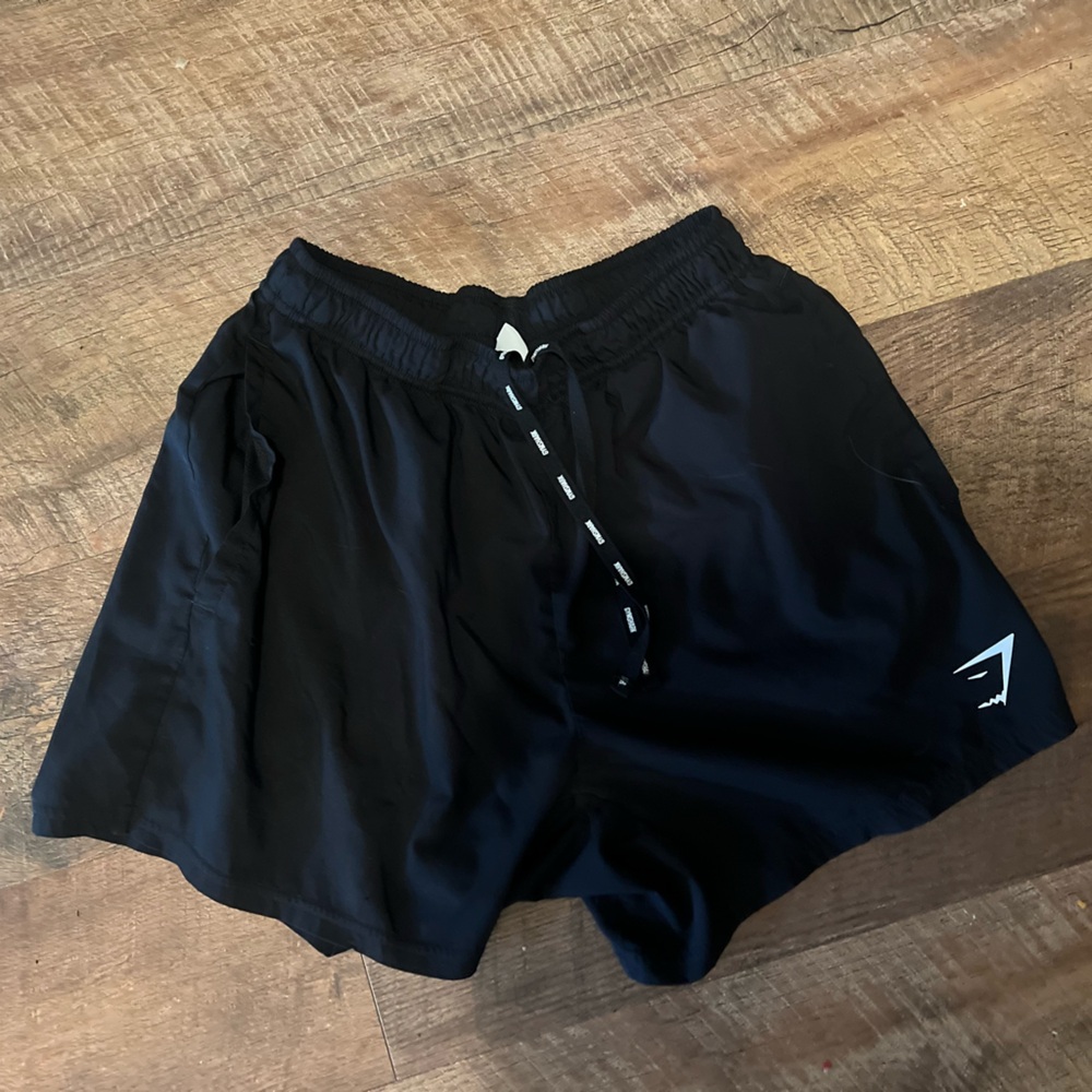 Gymshark Black Athletic Shorts Lightweight Drawstring